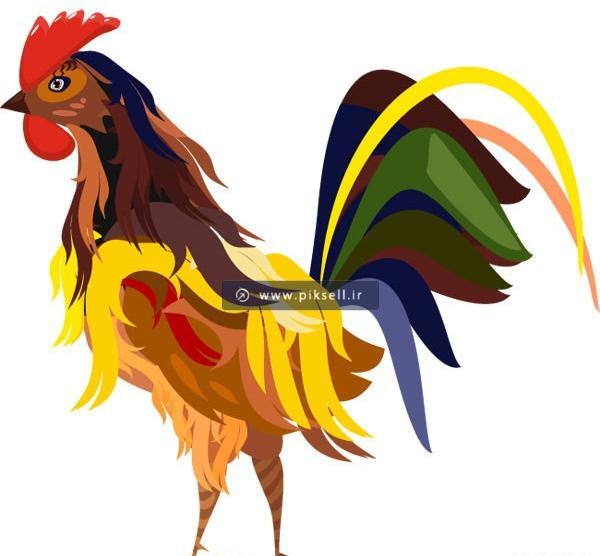 عکس نقاشی خروس لاری
