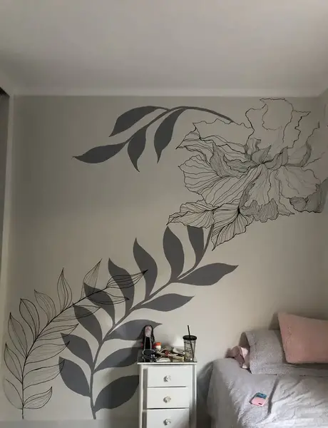 عکس نقاشی روی دیوار خانه