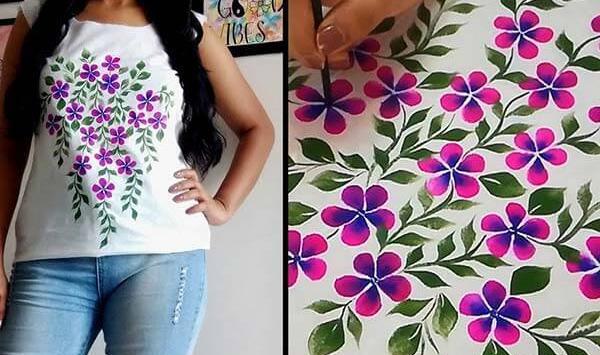 عکس نقاشی روی پارچه ساده