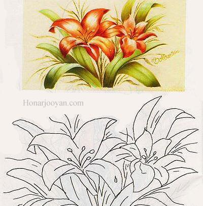 عکس نقاشی روی پارچه ساده