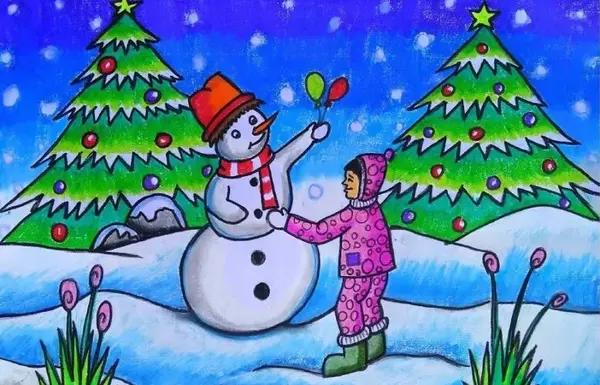 عکس نقاشی زمستانه