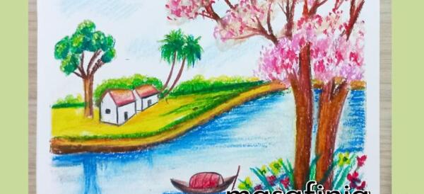 عکس نقاشی از فصل بهار