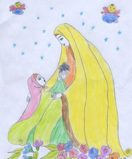 عکس نقاشی روز مادر قشنگ