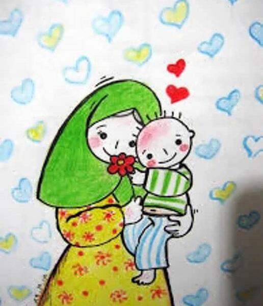 عکس نقاشی روز مادر قشنگ