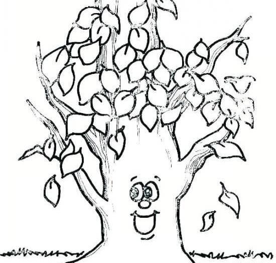 عکس نقاشی پاییزی کودکانه