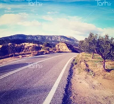 عکس جاده برای پس زمینه