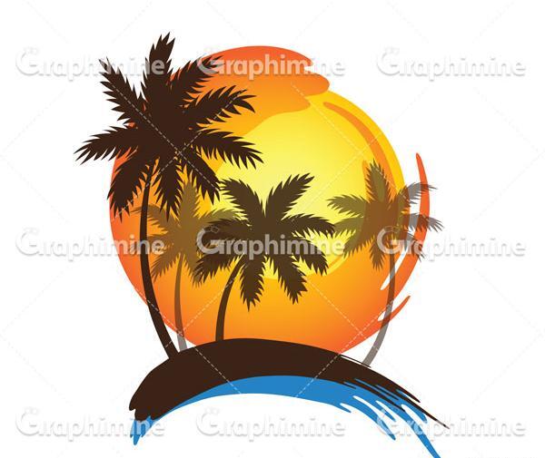 عکس وکتور درخت نخل