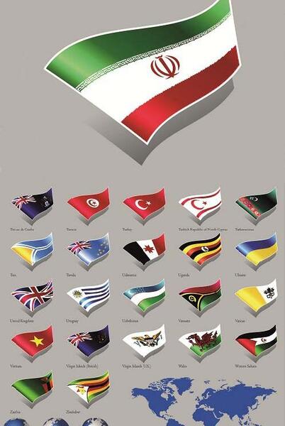 عکس پرچم کل دنیا