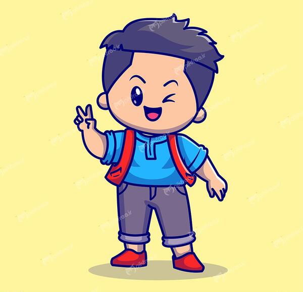 عکس وکتور پسر کارتونی