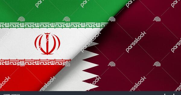 عکس پرچم قطر و ایران