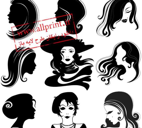 وکتور عکس آرایشگاه زنانه