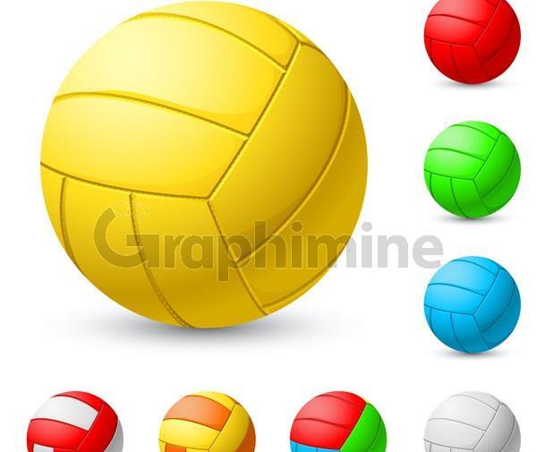 عکس دانلود وکتور توپ والیبال