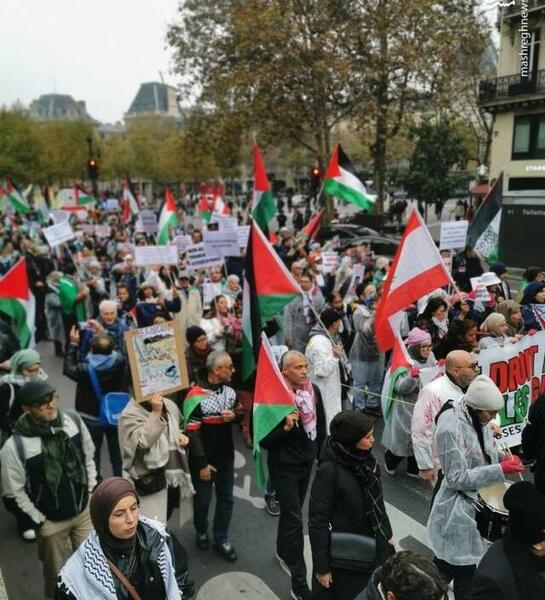 عکس پرچم لبنان و غزه