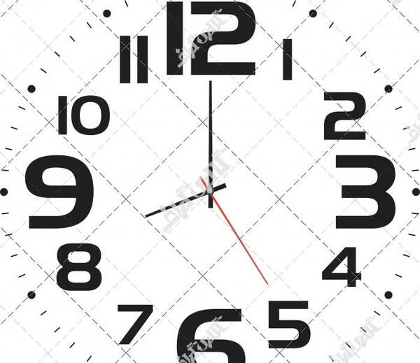 عکس دانلود رایگان وکتور ساعت دیواری