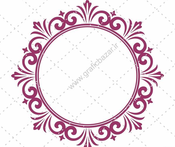 عکس دانلود وکتور حاشیه دایره