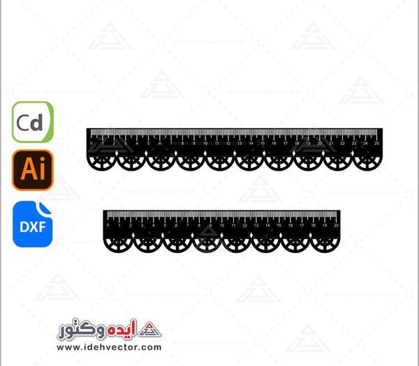 عکس دانلود رایگان وکتور خط کش
