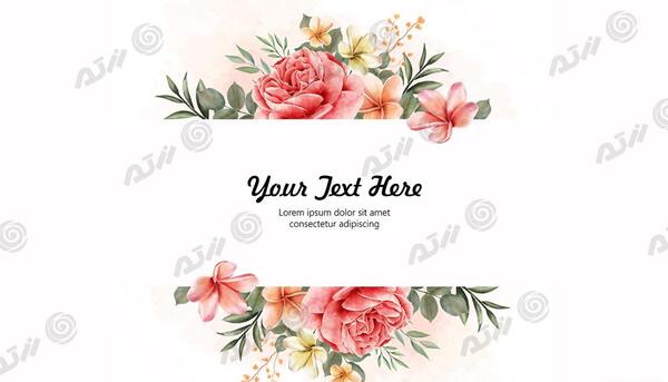 عکس دانلود وکتور حاشیه گل رایگان