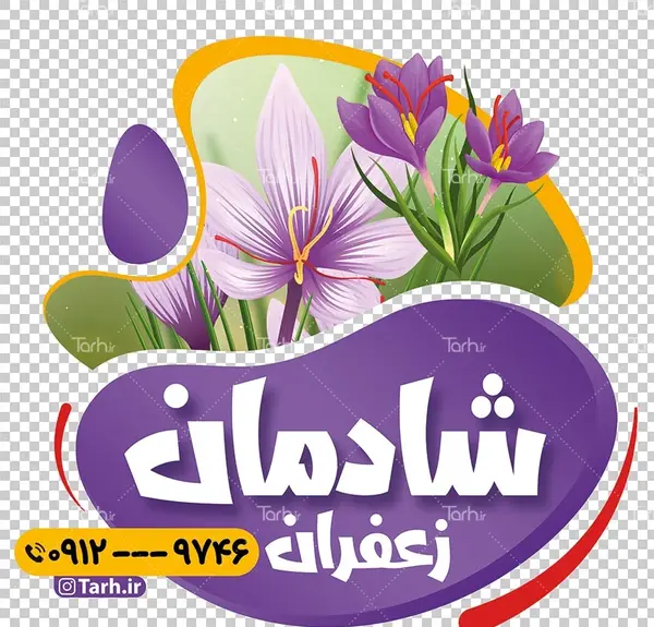عکس دانلود وکتور گل زعفران