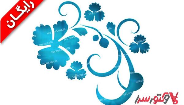عکس دانلود وکتور گل برای حاشیه