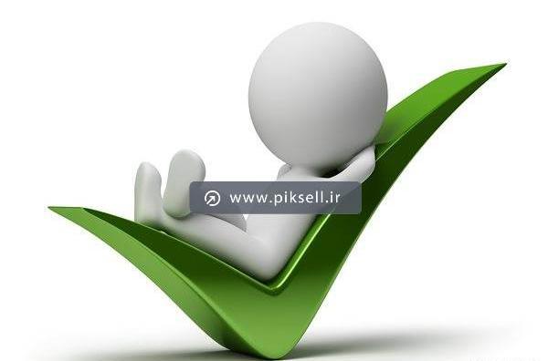 عکس دانلود وکتور تیک سبز