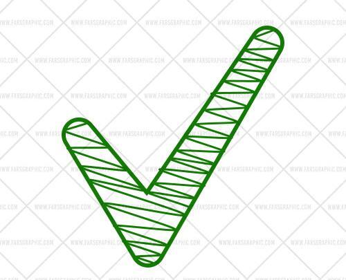 عکس دانلود وکتور علامت تیک