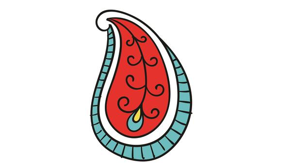 عکس دانلود رایگان وکتور بته جقه