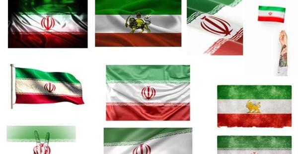 دانلود عکس پرچم شاهنشاهی ایران