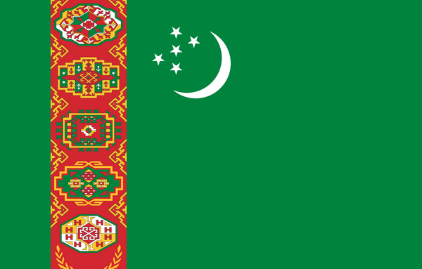 دانلود عکس پرچم ترکمنستان
