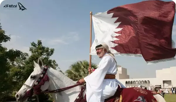 عکس پرچم بحرین و قطر