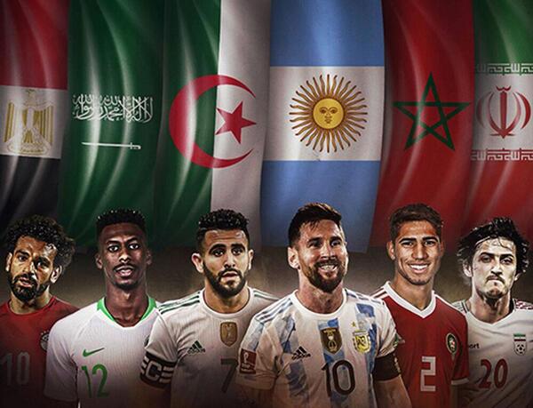 عکس پرچم آرژانتین با مسی