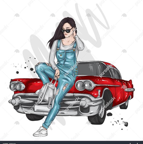 عکس با ماشین دخترونه