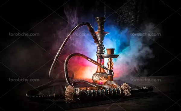 عکس ماشین با قلیون