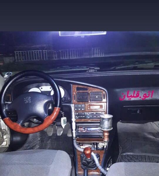 عکس ماشین با قلیون