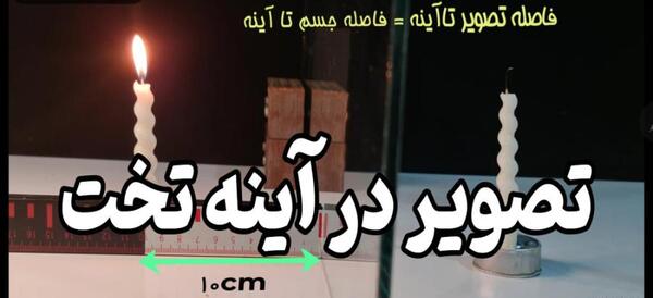 عکس تصویر در آینه تخت