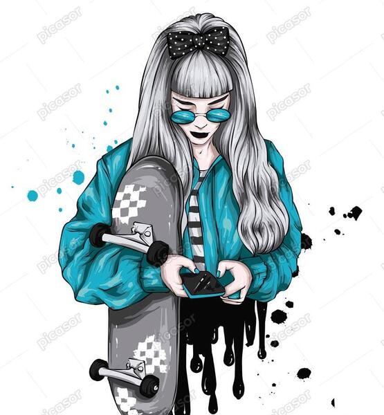 عکس پس زمینه سبز دخترانه