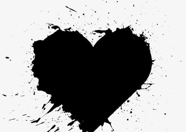 عکس پس زمینه قلب سیاه