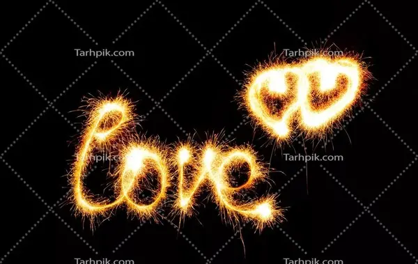 عکس پس زمینه مشکی قلبی