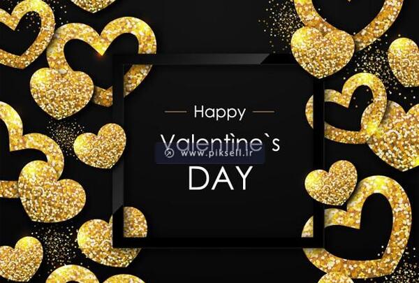 عکس پس زمینه مشکی قلبی