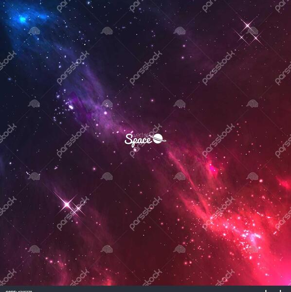 عکس پس زمینه کهکشان بنفش