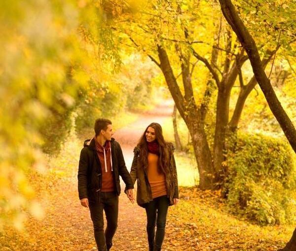 ایده عکس دونفره پاییزی