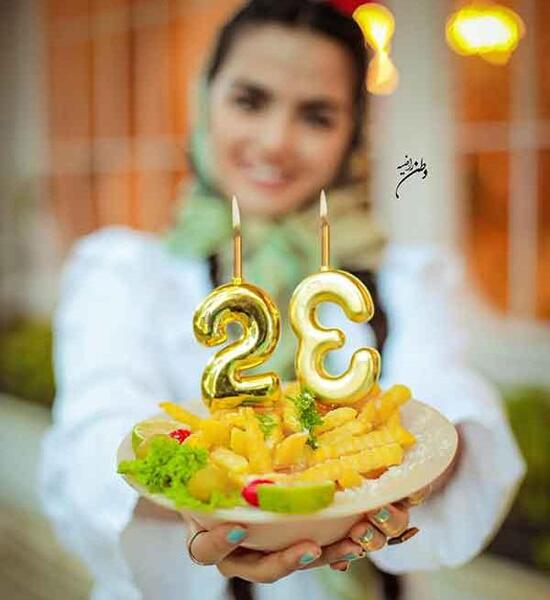 ایده عکس دونفره تولد