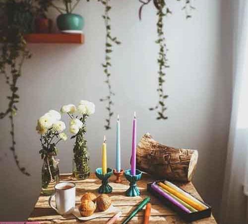ایده عکس با شمع