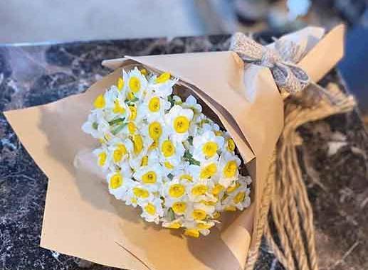 ایده عکس با گل نرگس