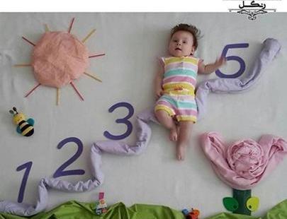 ایده عکس نوزاد با شمع
