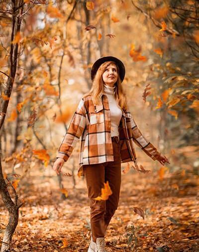 ایده عکس در طبیعت پاییز