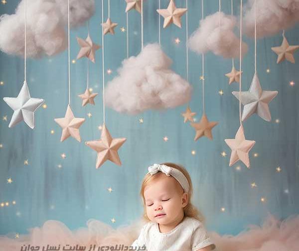 عکس پس زمینه برای نوزاد