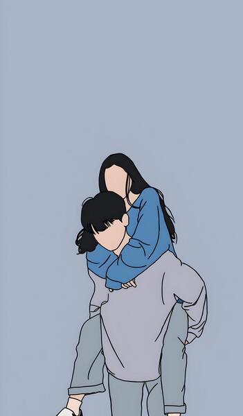 عکس پس زمینه عاشقانه کارتونی