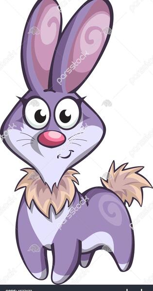 عکس پس زمینه خرگوش بنفش