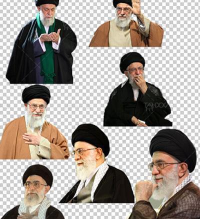 عکس ایستاده امام خامنه ای