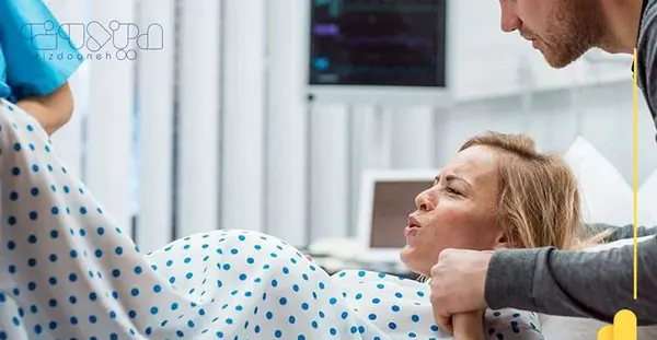 عکس جنین ایستاده در شکم